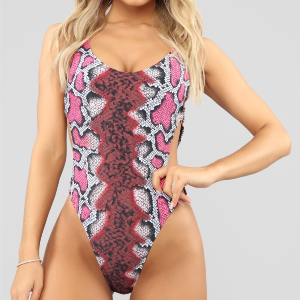 fashion nova snake charmer swim suit